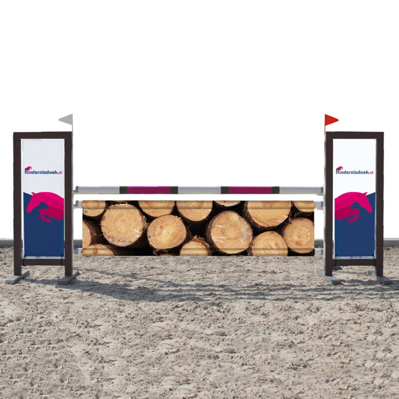 Hindernisdoek boomstammen