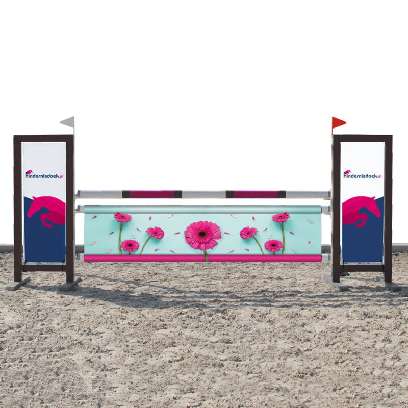 Hindernisdoek Roze Pink Daisya