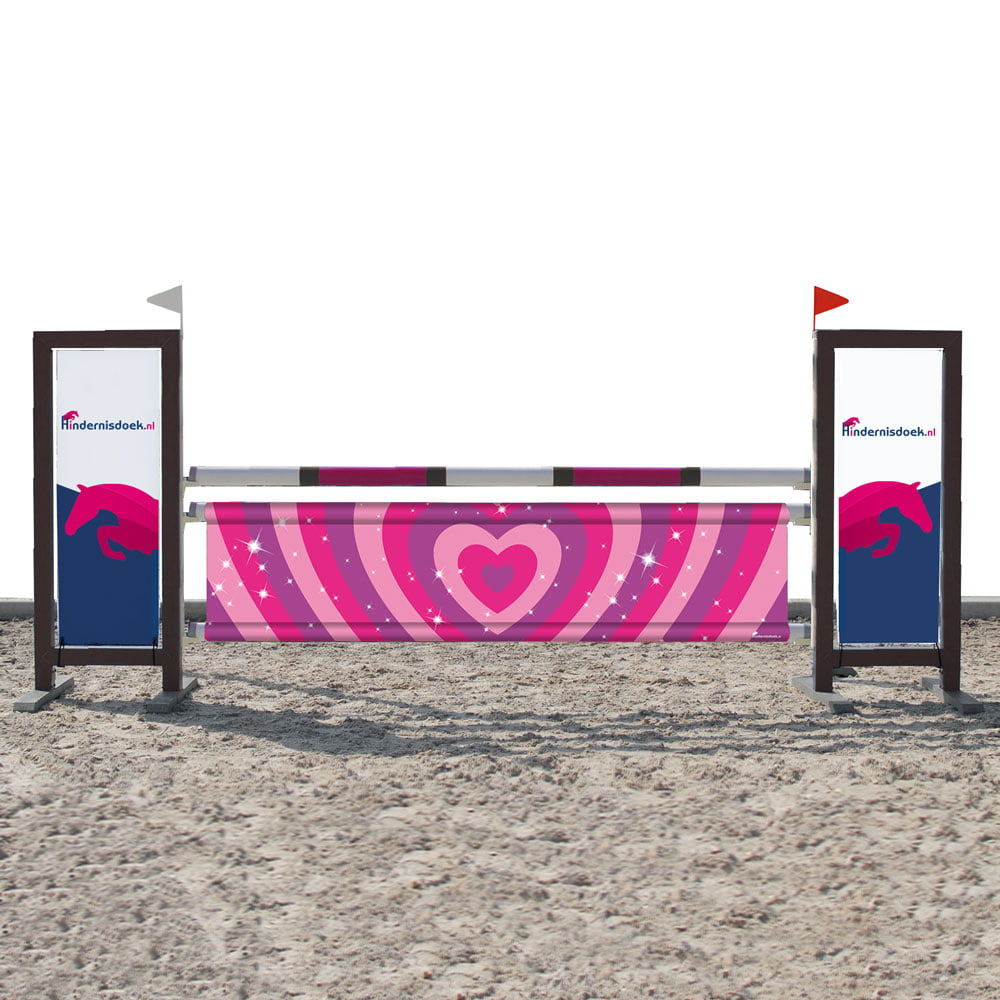 Hindernisdoek Sparkle Hearts